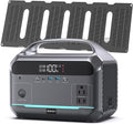 DARAN Portable Power Station with 40W Solar Panel Included, 288Wh (90,000mAh) LiFePO4 Battery, 350W (600W Peak), 7-Port Design, 2.1Hrs Fast Charing Solar Generators for Home, Outdoor Camping