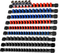 Socket Organizer Drive ABS Tools-Socket Holder, Premium Quality 9 Pieces Holders Kit 1/4-Inch x 48 Clips, 3/8-Inch x 45 Clips, 1/2-Inch x 36 Clips