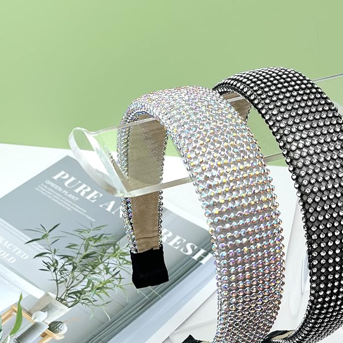 Bigfety Acrylic Headband Holder, 3-Tier Hair Accessories Organizer Clear Stand for Girls