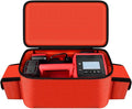 Air Compressor Bag Compatible with Milwaukee M18 Inflator 2848-20/2771-20, Air Pump Carrying Box for Milwaukee Tools,Storage Holder for 18V 3.0/4.0/5.0/6.0/6.5/7.0/8.0Ah Battery (Case Only)-Red
