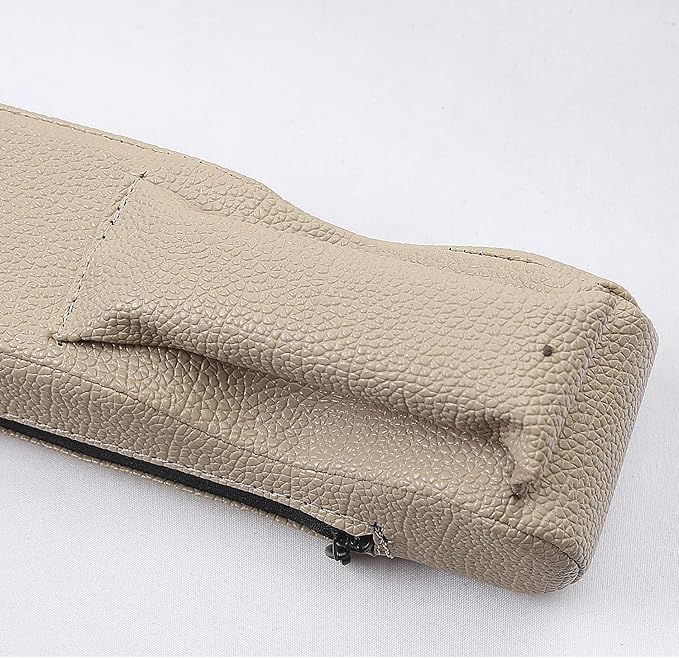 Car Accessories,Car Gap Plug,Car Seat Gap Prevent Small Items from Falling,2 Combinations of Main and Passenger Seats Universal.(Beige)