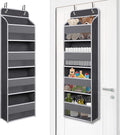 Giraffe Creation Over Door Organizer with 4 Large Capacity Pockets, Heavy Duty Hanging Organizer Storage for Closet Bathroom Nursery Bedroom Dorm, Toys Cosmetics Sundries and Baby Essentials, Gray