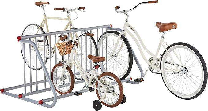 Retrospec Commercial Grid Bike Rack - Single & Double Sided - Bicycle Storage Stand for Garages, Stores, Schools & Universities Power Coated Steel