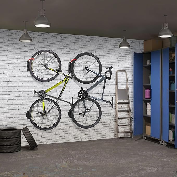 Swivel Bike Wall Mount, Bike Hangers for Garage, Space-Saving Bike Storage, Sturdy Bicycle Rack Can Holds Up to 77 lbs, Easy Install, 1 Pack