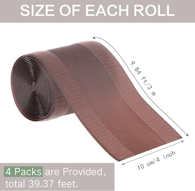 WILLBOND Carpet Cord Cover Cable Protector Floor Cover Cable Protector Management Only for Commercial Office Carpet(39.37 ft,Brown)