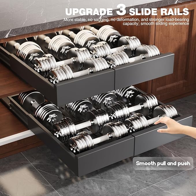 4 Pack Pull Out Cabinet Organizer Expandable Width(13"-21") and Depth(17"-24"),Slide Out Drawers With Raising Pad for Framed Cabinets,No Drill Roll Out Shelves for kitchen,Bathroom,Black