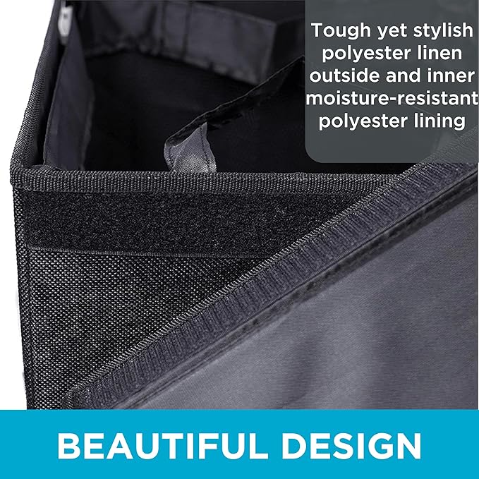 BIRDROCK HOME Single Laundry Hamper with Lid and Removable Liner | Linen | Easily Transport Laundry | Foldable Hamper | Cut Out Handles