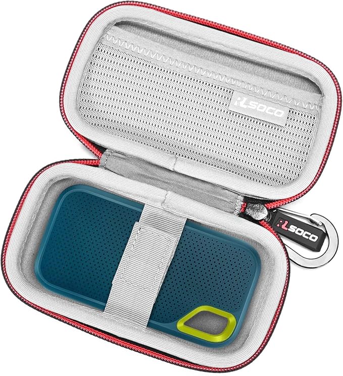 RLSOCO Case for SanDisk 1TB/2TB & 2TB/1TB/4TB/500GB Extreme & 4TB/2TB/1TB Extreme PRO & Professional 4TB/2TB/1TB PRO-G40 & Works with Crucial X8 1TB/2TB/4TB/500GB Portable SSD