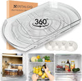 NOSTA Home 360° Rotating Lazy Susan for Refrigerator| Rectangular Fridge Organizer | Cabinet, Pantry, Refrigerator Organizers and Storage | Effortlessly Refrigerator Organizing Solution (16.5 x 11in)
