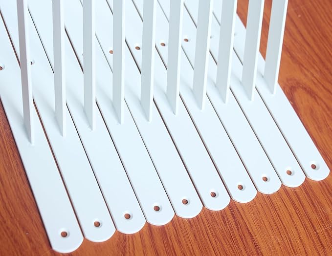 8 Pack L20 x H 12" White Heavy Duty Shelf Brackets with Screws Metal Shelf Brackets Shelf Support Angle Brackets for Shelves L Brackets Heavy Duty Floating Shelf
