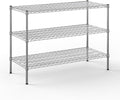 21" Deep x 48" Wide x 34" Height Wire Shelving Kit | 3-Tier | NSF Commercial Storage Rack Unit