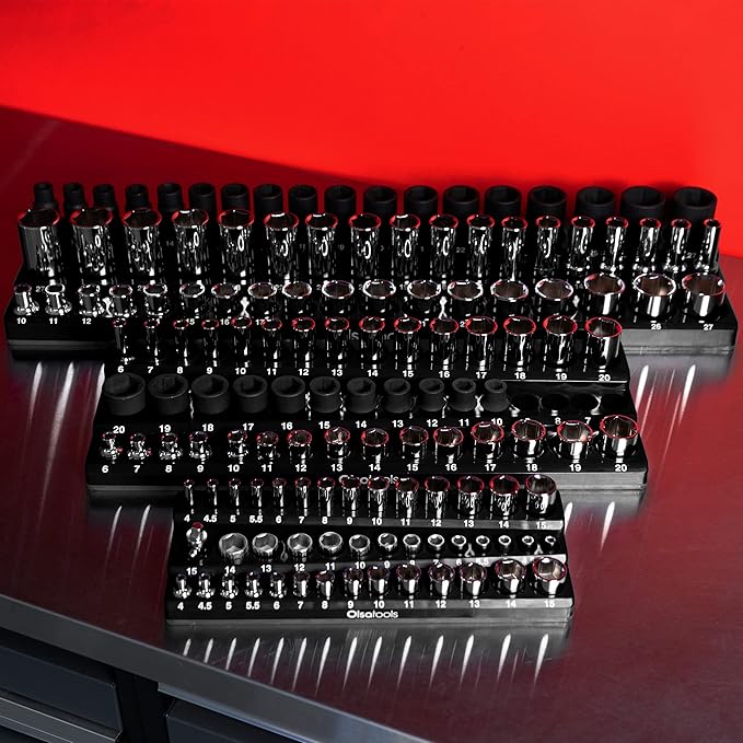 Magnetic Socket Holder in 3 Rows by Olsa Tools