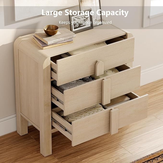 WAMPAT 3 in 1 9 Drawer Dresser for Bedroom, 94.5" Wide Mid Century Modern Wide Chest of Drawer, Wood Tall Nightstand with Curved Edge Handles, Closet Dresser TV Stand for Bedroom, Beige