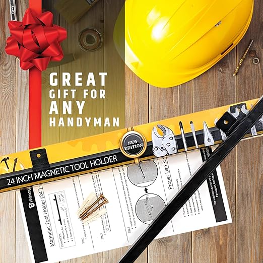 24" Heavy-Duty Magnetic Tool Holder (Upgraded Version) - Extremely Powerful Magnetic Pull Force to Hold Heavy Tools - Professional Space-Saving Magnetic Bar - Tool Organizer Rack/Strip
