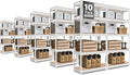HOMEDANT 5 Tier Laminated White Boltless Metal Shelving Unit Adjustable Garage Storage Utility Rack Heavy Duty Shelves Organization Shelf Warehouse Pantry 28" W x 12.3" D x 59.5" H 10Pack