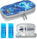 YOUSHARES Insulin Cooler Travel Case - Portable Refrigerated Medicine Case for Insulin Pen, Medication and Diabetic Supplies with 2 TSA Approved Ice Pack