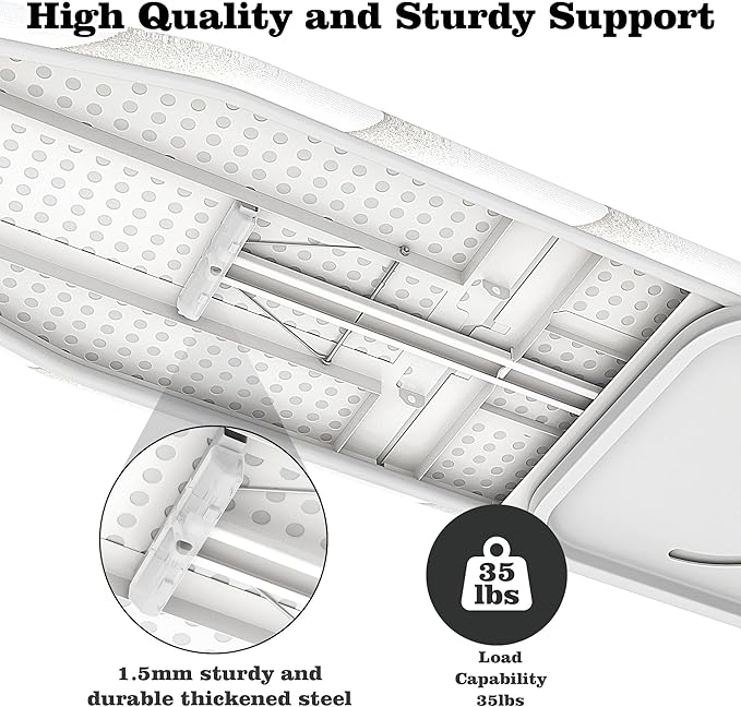 Wall-Mounted Ironing Board 37.4" x 11.8" Compact Mount Fold Down Iron Board Foldable 180° Swivel Iron Board with Heat Resistant Cover Space Saving for Home Laundry Room, Apartment, Dorms