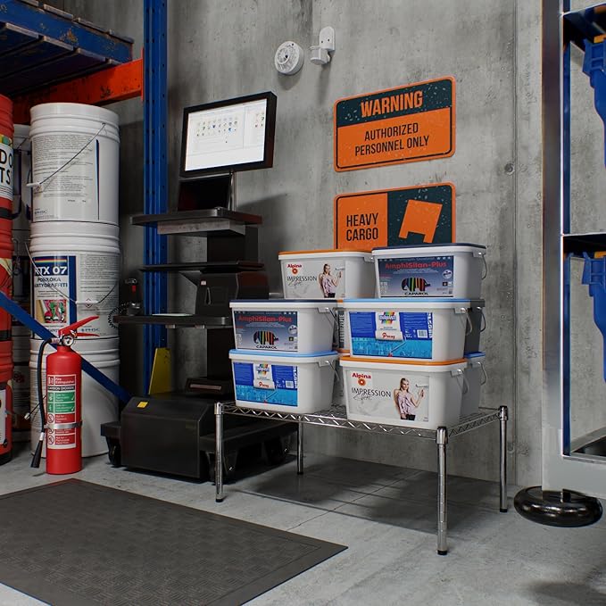 21" Deep x 36" Wide x 14" Height Wire Shelving Kit | 1-Tier | NSF Commercial Storage Rack Unit