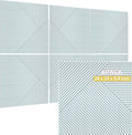 TO-TH Acoustic Wall Panels,6 Pack Total Size 72 x 48 Inches,Self-Adhesive Decorative Acoustic Panels for Wall and ceiling,White