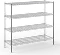 21" Deep x 60" Wide x 54" Height Wire Shelving Kit | 4-Tier | NSF Commercial Storage Rack Unit
