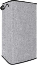 SNIGJAT Extra Large Laundry Hamper, 100 L Tall Laundry Basket with Sturdy Handles, Dirty Clothes Basket for Bedroom, Large Hamper, Sturdy Storage Organizer for Clothes Toys Grey