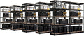 HOMEDANT 5-Tier Laminated Boltless Heavy Duty Metal Shelving Unit Adjustable Garage Storage Utility Rack Shelves Organization Multipurpose Shelf Warehouse Industrial (10, (L) 39.8" W, Black)