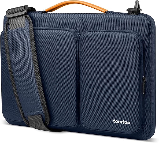 tomtoc 360 Protective Laptop Shoulder Bag for 16-inch MacBook Pro M4/M3/M2/M1 Pro/Max A3403 A3186 A2991 A2485 2024-2019, Water-resistant Sleeve for Dell XPS 15 Surface Book 3 The New Razer Blade 16