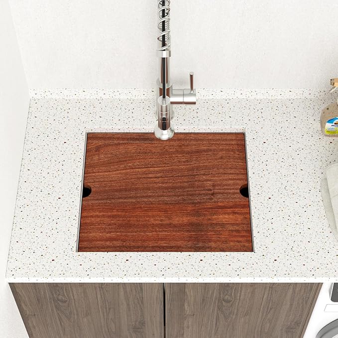 21 Laundry Sink Stainless Steel - Lordear 21" x 19" x 13" Deep Bowl Undermount Sink Ledge Workstation 16 Gauge Stainless Steel Handmade Utility Laundry Room Kitchen Sink Basin