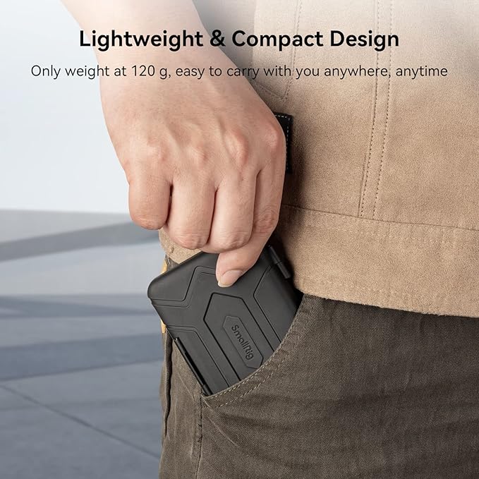 SMALLRIG Memory Card Holder Case 15 Slots, Water-Resistant for SD Card, Micro SD Card, CFexpress Type A/Type B Card, XQD Card - 3192