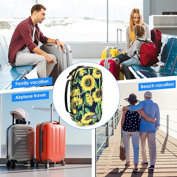 YOUSHARES Insulin Cooler Travel Case - Travel Medicine Cooler Bag for Insulin and Diabetes Supplies Travel, Insulin Case with 2 TSA Approved Gel Ice Pack