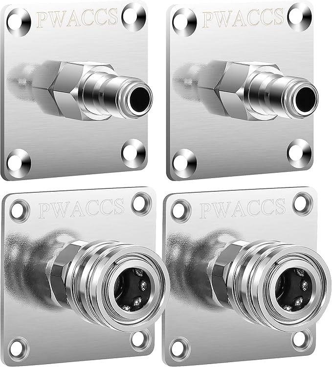PWACCS Pressure Washer Gun Holder, Foam Cannon Holder, 1/4" Quick Connect Foam Cannon Wall Mount, Foam Gun Storage Rack Wall Mount Tool Holder for Organize and Store Power Washing Accessories, 4 Pack