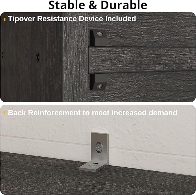 IRONCK Industrial Bookshelves and Bookcases with Doors 11.8 in Depth Set of 2 Floor Standing 5 Shelf Display Storage Shelves Bookcase Home Decor Furniture for Home, Office, Living Room, Bedroom