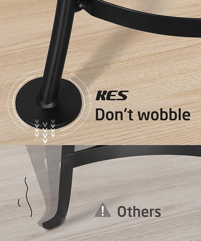 KES 264 Lbs Capacity Freestanding Pot Rack, 6-Tier Cast Iron Cookware Stand with 6 Hooks, Pots and Pans Storage Tower for Kitchen, Stable Base, Anti-tip Strap & Floor Protectors Black, KUR531S6-BK