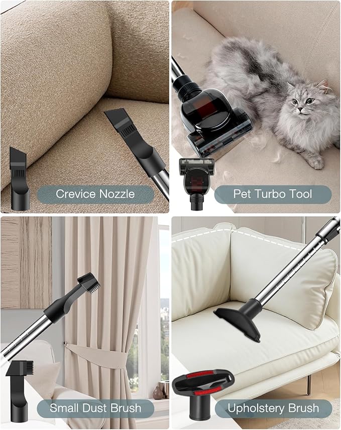 Zefiro Canister Vacuum Cleaner, Bagless Canister Vacuum for Home, Powerful Suction, Auto Cord Rewind, HEPA Filter, Corded Vacuum for Hard Floors, Carpet, Pet Hair, Apartment/Rental Friendly(Purple)
