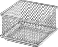 YBM HOME Silver Mesh Drawer Cabinet and or Shelf Organizer Bins, School Supply Holder Office Desktop Organizer Basket (1, 3x3x2 Inch)
