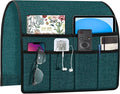 Joywell Remote Caddy Organizer Armchair Caddy for Recliner Sofa Armrest Organizer Remote Control Holder for Couch with 6 Pocket Storage for Magazine, Tablet, Phone, iPad, Dark Teal