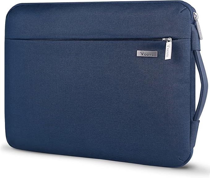 Voova Laptop Sleeve Case 13 13.6 Inch with Handle, 360°Protective Waterproof Slim Computer Bag Cover Compatible with MacBook Air 13 M1/M2/M3/M4 2020-2024, MacBook Pro 13, IPad Air/Pro 13, Blue