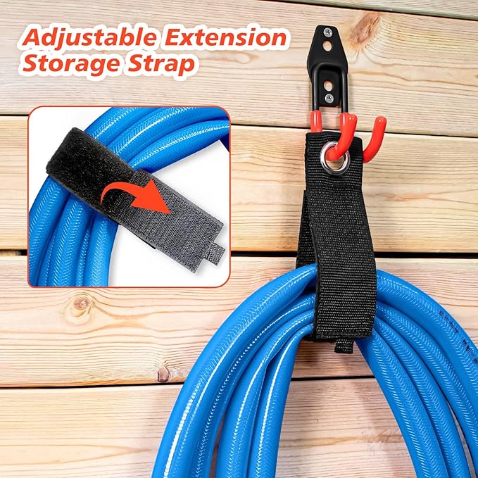 40 Pack Heavy Duty Garage Hooks,Solid Steel Wall Mount Hangers,with Anti-Slip Coating,for Hanging and Organising Ladder,Bike,Ropes,Broom,Garden,Yard and Power Tools