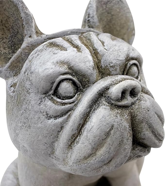 Top Brass Cute French Bulldog Eyeglass Holder – Whimsical Reading Glasses Stand – Funny Desk Nightstand Rack Display Organizer – Frenchie Puppy Dog Pet Decor