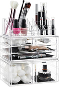Masirs Clear Cosmetic Storage Organizer, Classy Design, Versatile, Simplifies Your Life