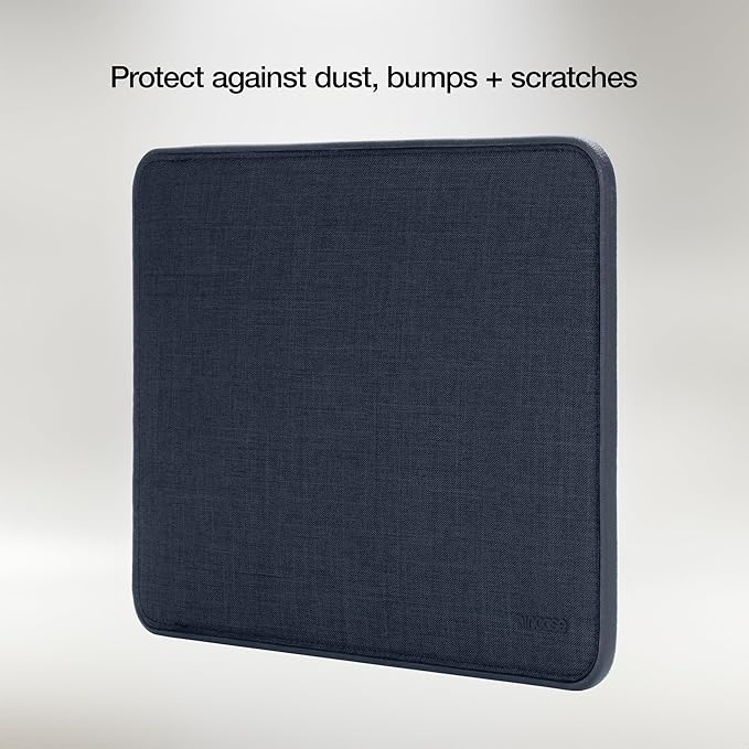 Incase ICON Sleeve with Woolenex - MacBook Air 13 inch Case - 2025, 2024, 2023, 2022, M4, M3, M2 - Fitted MacBook Case, Laptop Sleeve, Hard Cover, Durable, Lightweight - Heather Navy