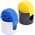 Kitchen Sponge Holder,3 inch heigh Ceramic Sponge Holder for Kitchen Sink Countertop,Space-Saving Multi-Functional Dish Sponge Rack and Bathroom Organizer Accessories,White and Black Suits