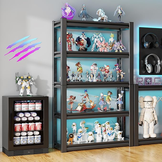 36" W Storage Shelves 2500LBS Garage Shelving Heavy Duty 5 Tier Adjustable Shelving Unit Metal Storage Rack for Basement, Pantry, Kitchen, Warehouse 18" D x 39.3" W x 72" H