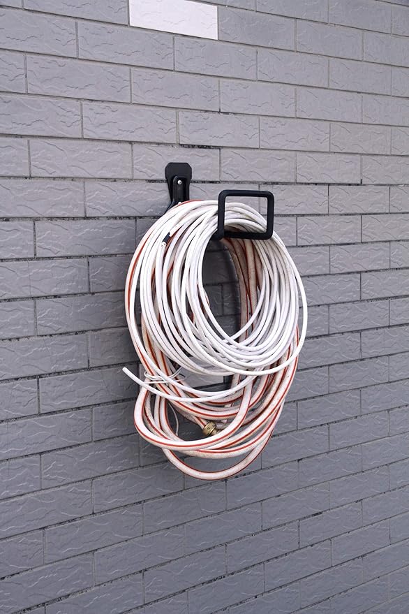 Hose Hanger, Heavy Duty Metal Hose Holder Wall Mount, Hook for Garden Hose/Expandable Hose/Hose Reel/Water Hose/Pocket Hose/Flexable Hose/Magic Hose 100 Ft