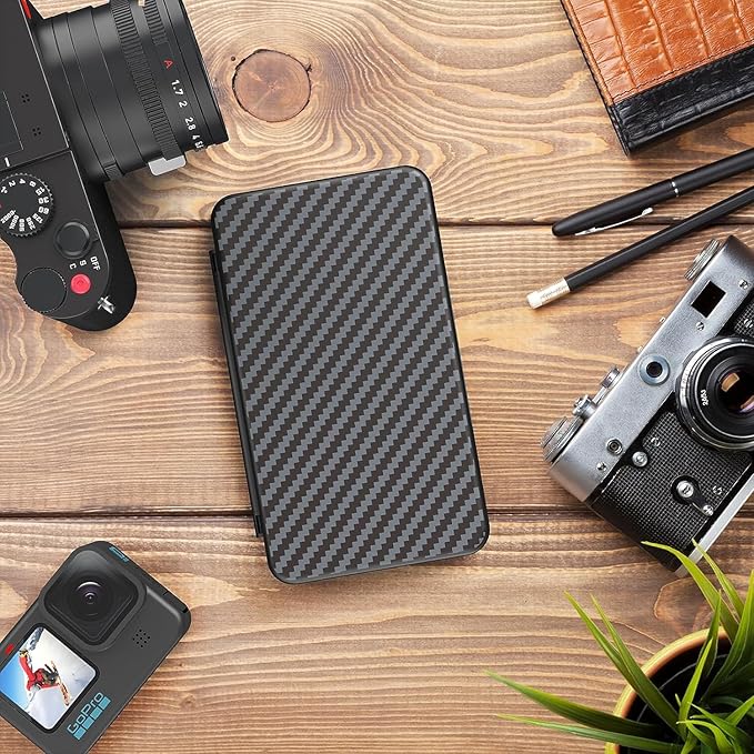 HEIYING Memory Card Case for SD/TF Cards,Portable SD Card Holder Storage Case Compatible with 20 SDXC SDHC and 20 TF Cards Slots