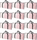 Extra Large Moving Bags with Zippers & Carrying Handles, Heavy-Duty Storage Tote for Space Saving Moving Storage, Fold Flat, Alternative to Box and Bin - 12 Pack, Semi-Transparent