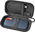 Case for SanDisk 1TB 2TB 500GB 4TB/for SanDisk PRO Extreme Portable SSD, External Solid State Hard Drive Storage Holder for SDSSDE61/ SDSSDE60/ SDSSDE81/SDSSDE30/SDSSDE60(Box Only)(Fullblack)