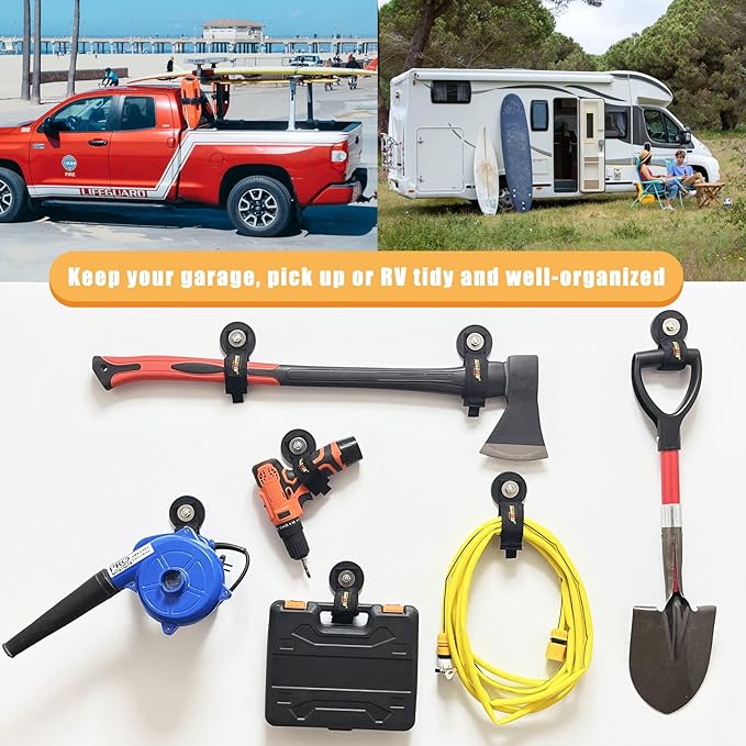 Heavy Duty Magnetic Hook, Magnetic Tool Holder, Magnetic Garage Hooks, Extension Cord Strap for Cable, Rope, Wire Storage in Garage,Workshop,RV,Pick-up(Dia.3.46" Magnet * 2Pcs)
