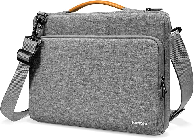 tomtoc 360 Protective Laptop Shoulder Bag for M4 MacBook Pro 16-inch M3/M2/M1 Pro/Max 2024-2019, The NEW RAZER BLADE 15/16, Dell Inspiron 16 Laptop, Water-Resistant Accessory Case