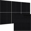 TO-TH Acoustic Panels for Wall and Ceiling - 6 Pack 2'x2'x0.4",Self-Adhesive 3D Decorative Wall Panels,Black